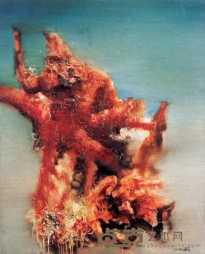 周春芽 1994年作 红石 100×80cm