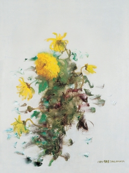 周春芽 1997年作 菊花