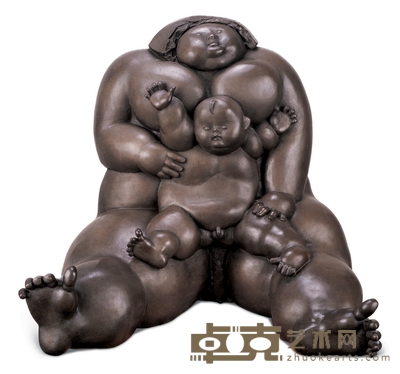 吕品昌 2002年作 母与子 85×84×68cm