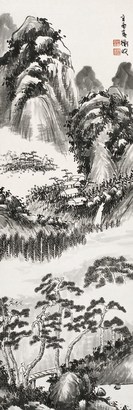 陈师曾 辛酉（1921年）作 山水 立轴