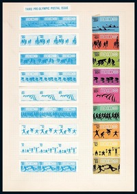 ★○1968年各国发行墨西哥奥运会邮票集一册三百八十八枚