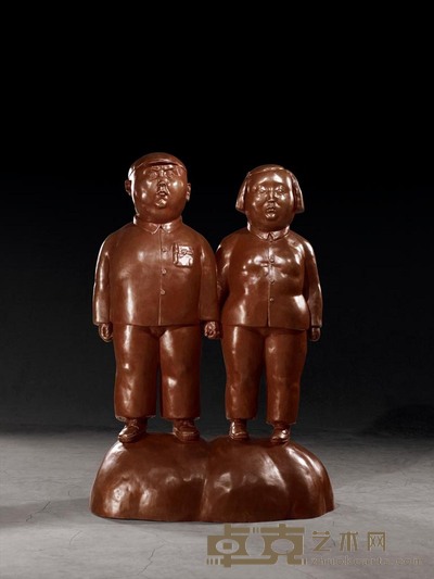 瞿广慈 2006年作 站在高岗上 154×110×58cm
