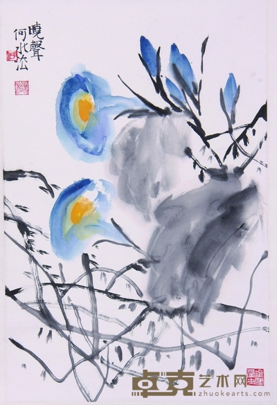 《晓声》立轴 68×45cm