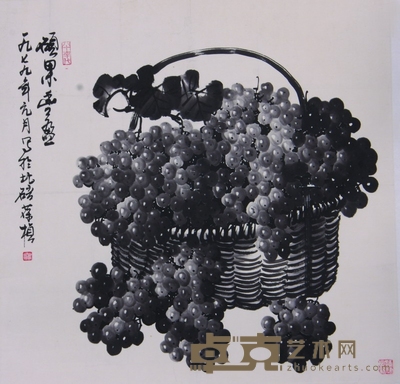 《葡萄》片 66×66cm