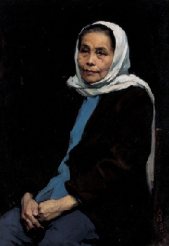 靳尚谊 1978年作 肖像76×53cm