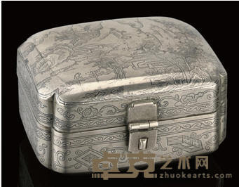 A PAKTONG BOX AND HINGED COVER, 18TH CENTURY 8.8cm