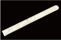 A LONG WHITE JADE SLIDE, 19TH CENTURY