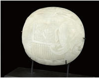 A WHITE JADE RUYI SCEPTRE PLAQUE, 18TH/19TH CENTURY