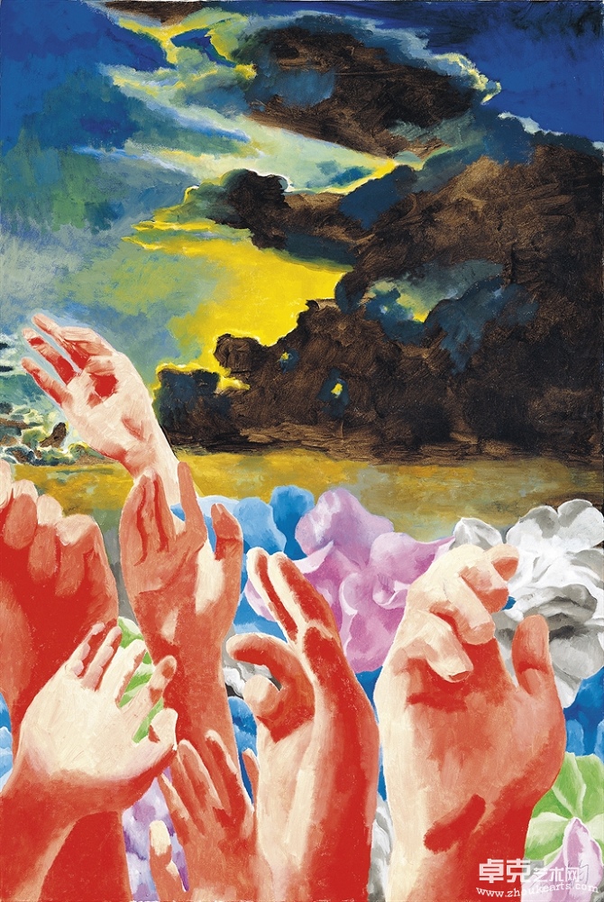 方力钧 2001年作 2001.8.2091×60.5㎝