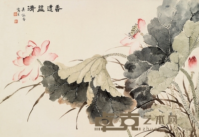 吴咏香 香远益清 镜心 47×68cm