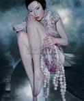 凌健 2007年作 旗袍女子