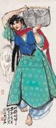 史国良 2004年作 收获时节 镜心