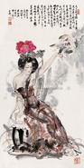 薛林兴 贵妃醉酒图 镜心