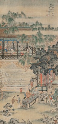 沈宗骞(1736-1820) 人物 立轴