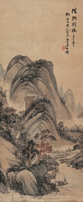 吴石仙(1845-1916) 山水 立轴
