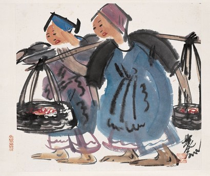 林凤眠(1900-1991) 人物 镜片