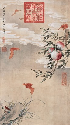 慈禧(1836-1908) 福寿图  镜片