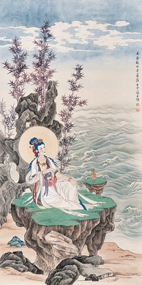 赵蕴玉(1916-2003) 观音 立轴