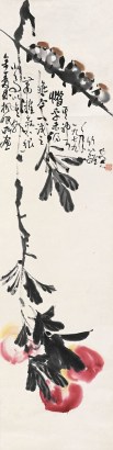 孙竹篱(1907-1986) 朝寿图 立轴
