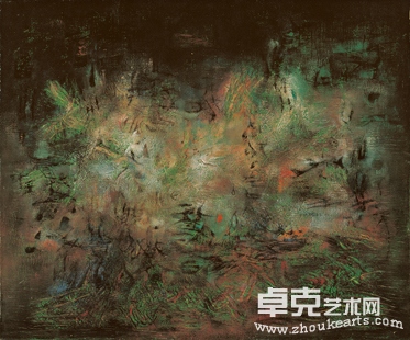 赵无极 1955年作 被遗忘的花园53.5×65cm