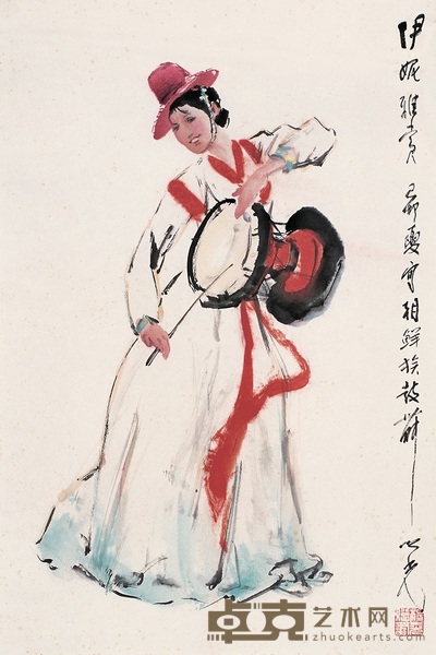 杨之光 1999年作 舞蹈 镜心 68×45cm