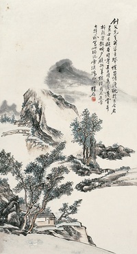 黄宾虹 山水 立轴