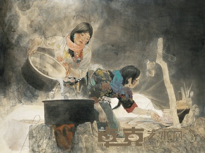 于理 帘卷西风 镜心 121×160cm