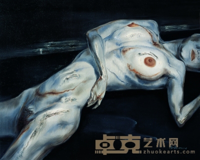 符曦 2004年作  躺着的女人体 120×150cm