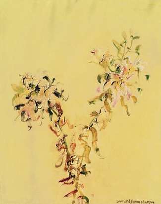 周春芽 2000年作 香水百合