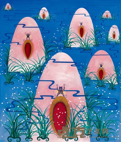 邹辉 2008年作 云雾里 140×165cm