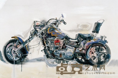 刘磊 2008年作 摩托车 80×120cm