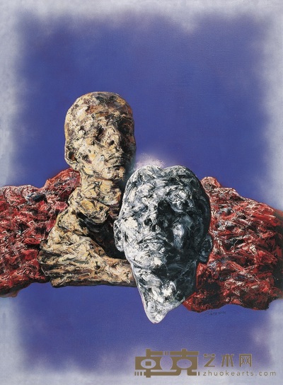 何森 1996年作 堆集系列 150×110cm