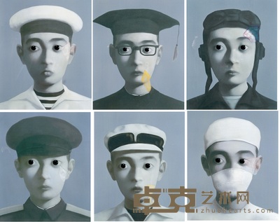 张晓刚 职业 47×38cm×6