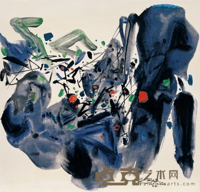 朱德群 《F18》 53×53cm