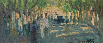 周春芽 1979年作 重庆街景