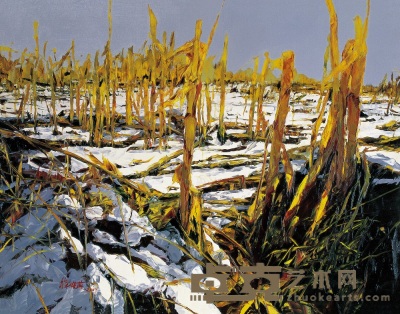 徐晓燕 2007年作 雪景 89×116cm