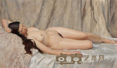 王征骅 横躺的裸女 60×101cm
