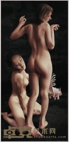 刘溢 2004年作 玩偶系列之一 150×76cm