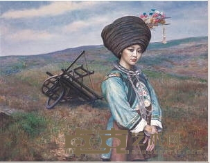 李荣洲 1991年作 苗族少女 72×91cm