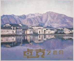 李荣洲 1990年作 徽州风景 61×72cm