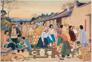 吴君琪 农忙托儿所 44×64cm