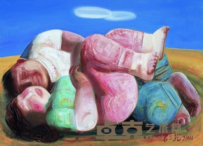 宫立龙 拥抱 33×47cm