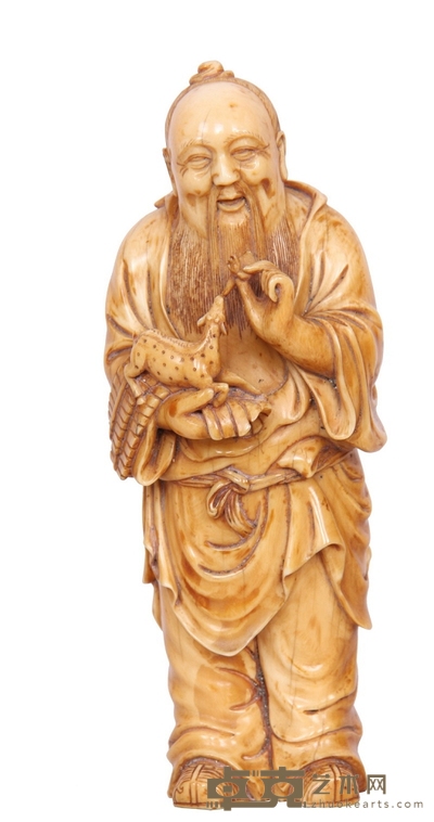 象牙雕福禄寿 高:14cm