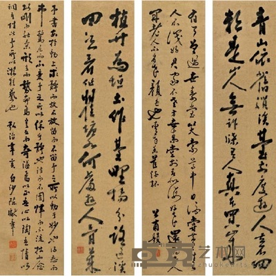 熊猫图镜心 30×29.8cm