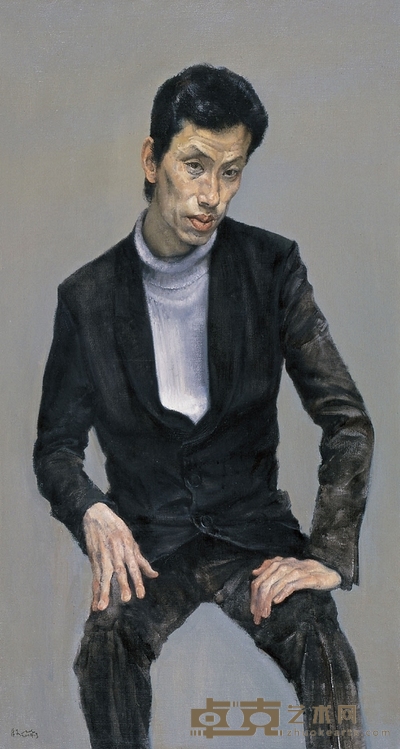殷雄 思 120×65cm