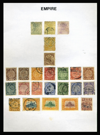 清、民、新中国新旧邮集一份，邮票均贴在标准贴片纸上，欢迎到本公司预览。
