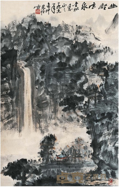 朱 恆 幽壑雲泉 61×39 cm