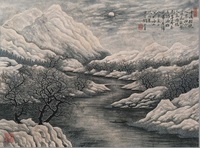 陶冷月 踏雪賞梅