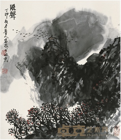 姜寶林 秋 聲 66×58 cm