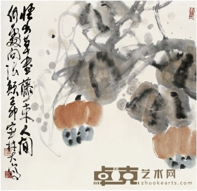 姜寶林 花 卉 67×68 cm